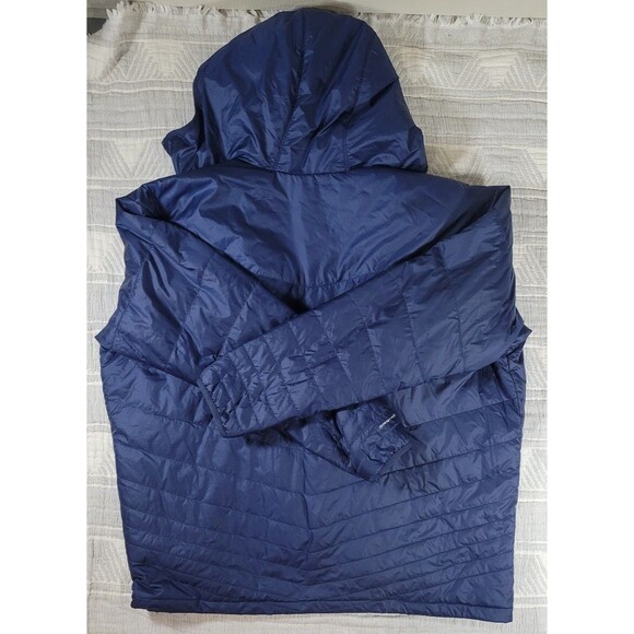 Columbia Men’s Omni-Heat Insulated Hooded Jacket XXL Navy Blue Warm Winter - Picture 6 of 7